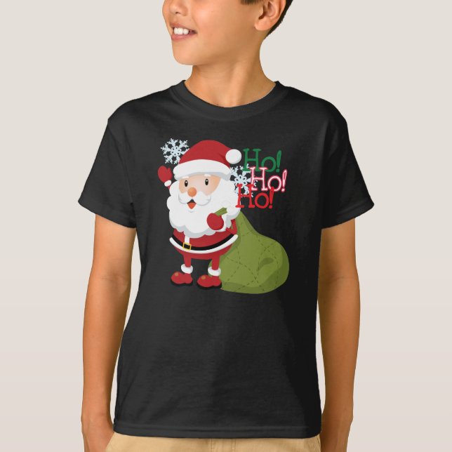 Santa's Ho-Ho-Holiday T-shirt for kids (Front)