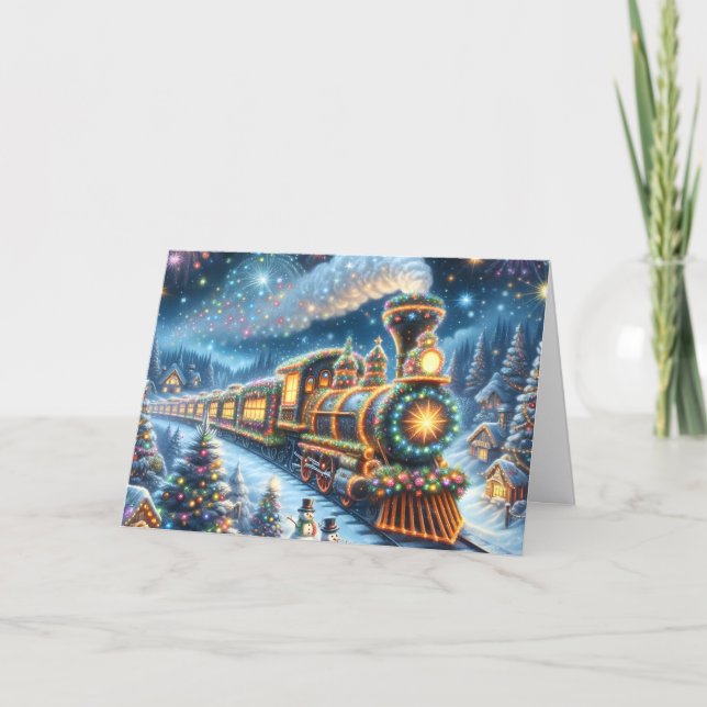 Santa's Holiday Express Train Card (Front)
