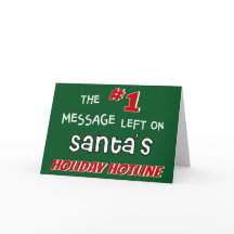 Santa's Holiday Hotline Fun Cute Christmas
