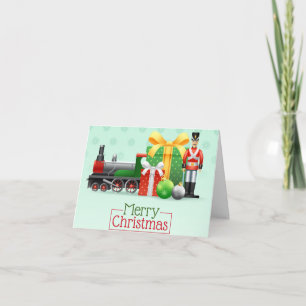 Santa's Holiday Train Card