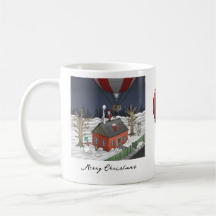 Santa's Hot Air Balloon Coffee Mug