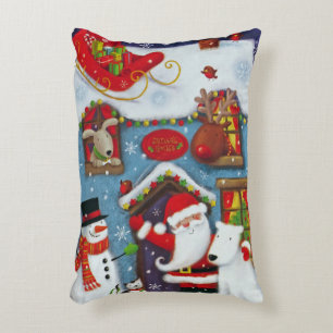 Santa's House Decorative Cushion