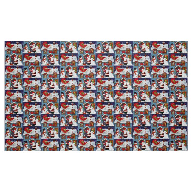 Santa's House Fabric (Fat Quarter)