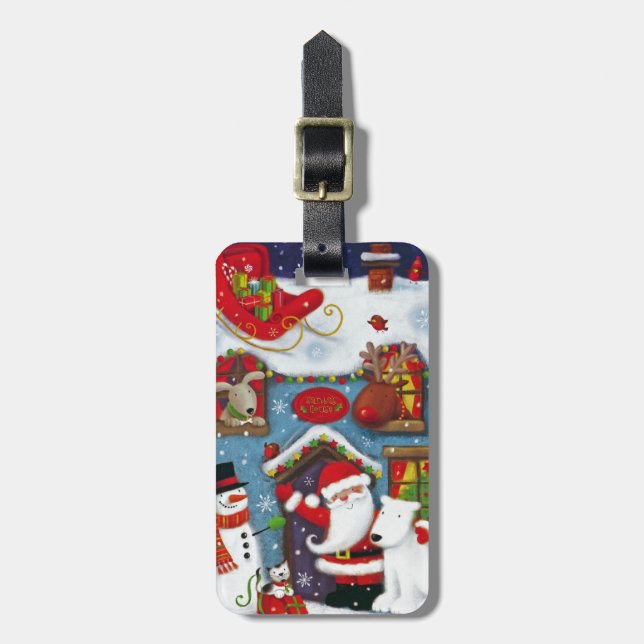 Santa's House Luggage Tag (Front Vertical)