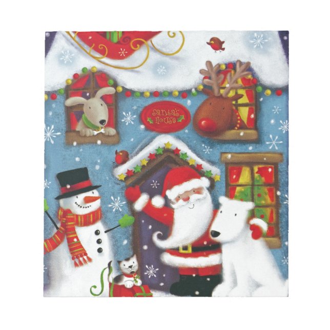 Santa's House Notepad (Front)