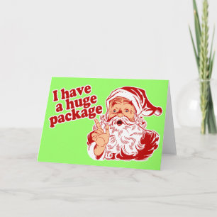 Santas Huge Package Holiday Card