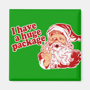 Santas Huge Package Magnet