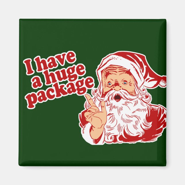 Santas Huge Package Magnet (Front)