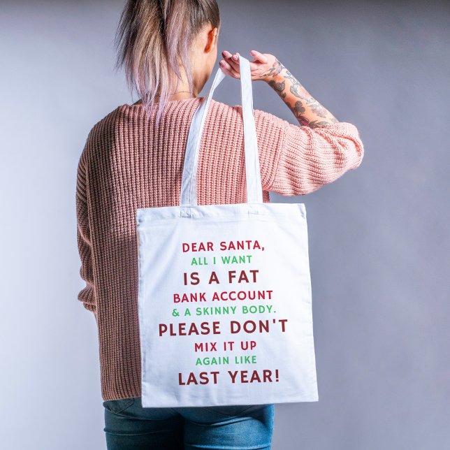 Santa's Humour Haven Tote Bag (Creator Uploaded)