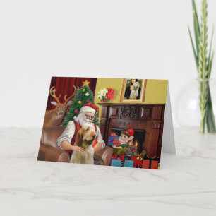 Santa's Itlaian Spinone Holiday Card