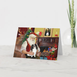 Santa's Japanese Chin Holiday Card