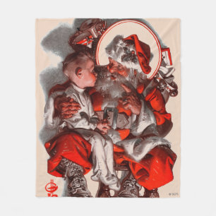 Santa's Lap Fleece Blanket