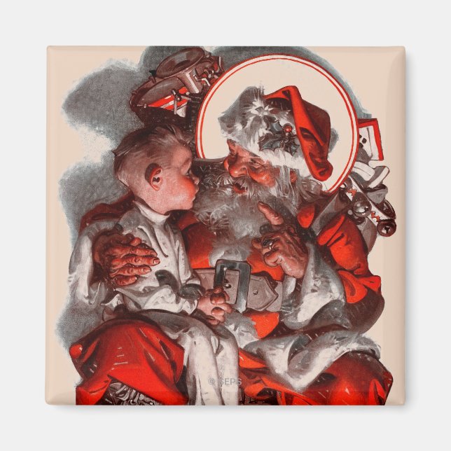 Santa's Lap Magnet (Front)