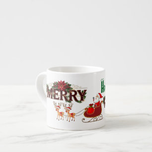 Santa's laughing Christmas Espresso Cup