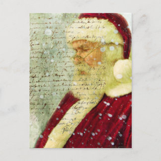 Santas Letter Holiday Postcard