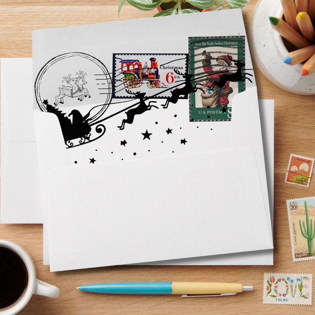 Santa's letter north pole postmarked mailing envelope (Creator Uploaded)