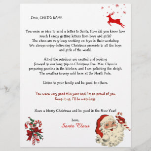 Santa's Letter to Children, Reindeer Candy Canes