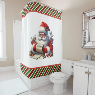 Santa's List Shower Curtain
