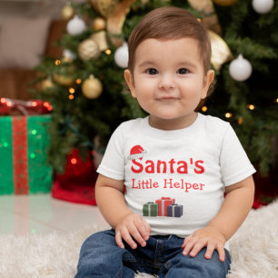 Santa's Little Helper Baby T-Shirt