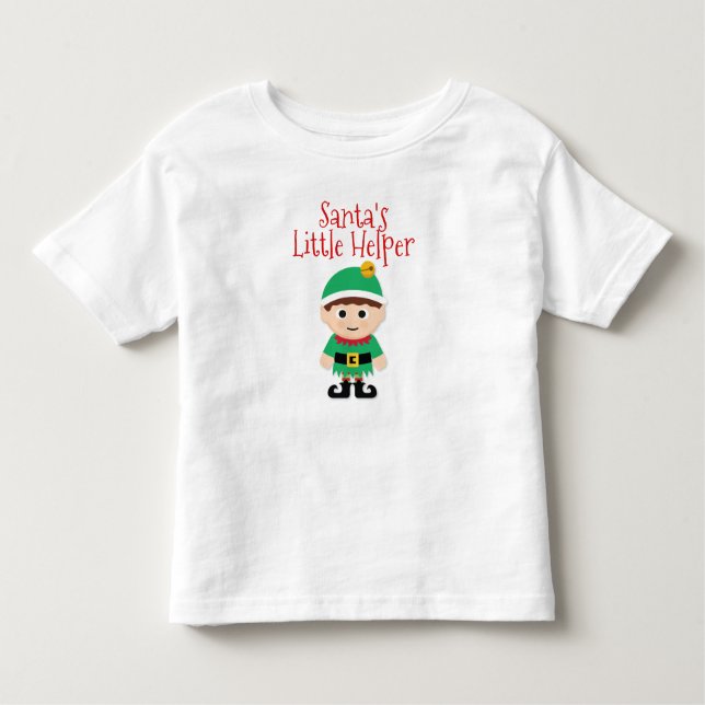 Santa's Little Helper Boy Bodysuit (Front)