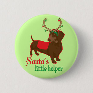 Santa's Little Helper Button