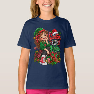 Santa's Little Helper Christmas Elf T-Shirt