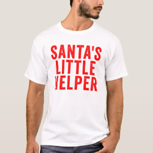 Santa's Little Helper Christmas Kids Santas Helper T-Shirt