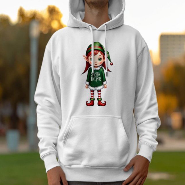 Santas Little Helper Elf Festive Christmas Hoodie (Creator Uploaded)