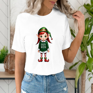 Santa's Little Helper Elf Festive Christmas T-Shirt