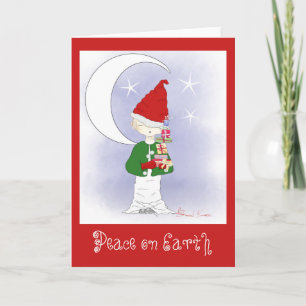 Santa's Little Helper Greeting Cards