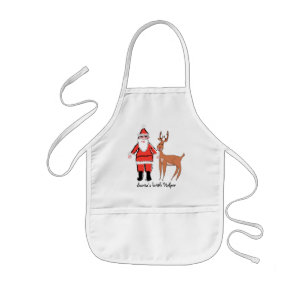 Santa's Little Helper Kids Christmas Apron