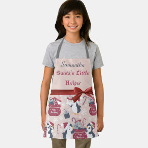 Santa's Little Helper Penguin Apron