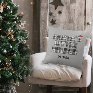 Santa's little helper Personalized  Cushion