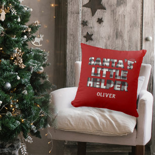 Santa's little helper Personalized Cushion