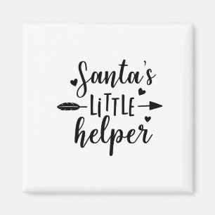 Santa's Little Helper Pregnancy Announcement Magnet