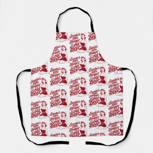 Santa's Little Helper Snarky Christmas Sarcastic Apron