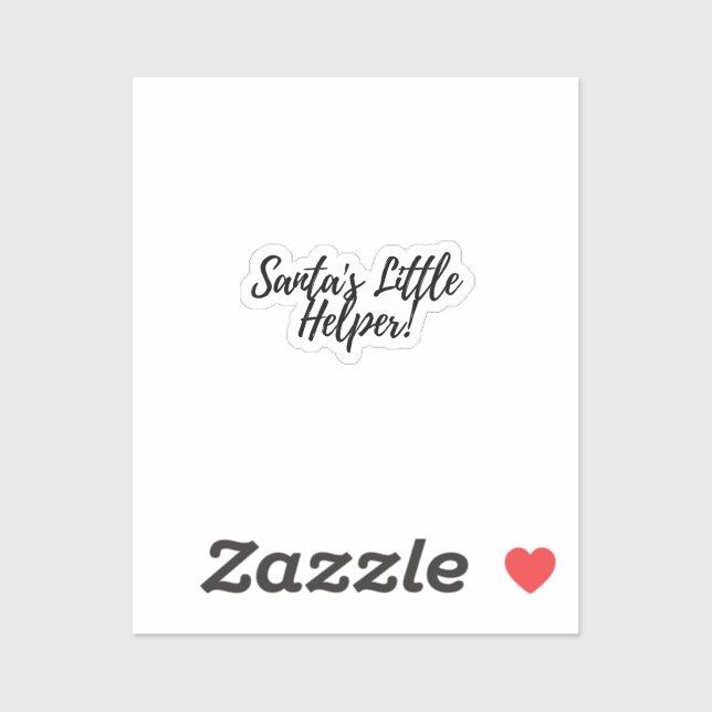 Santa's Little Helper Sticker (Sheet)