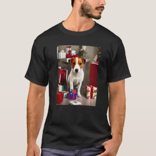 Santa's Little Helper The Jack Russell Terrier T-Shirt