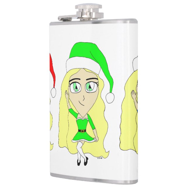 Santas little helpers    hip flask (Left)