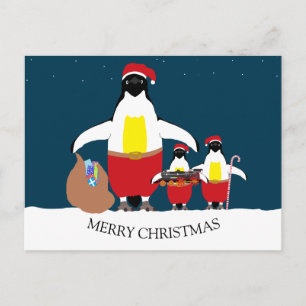 Santa's Little Helpers Holiday Postcard