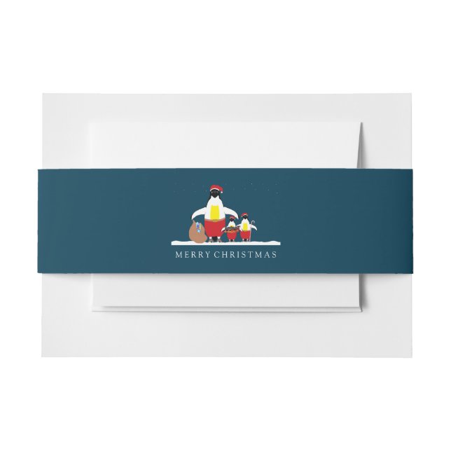 Santa's Little Helpers Invitation Belly Band (Front Example)