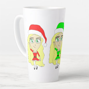 Santas little helpers   latte mug