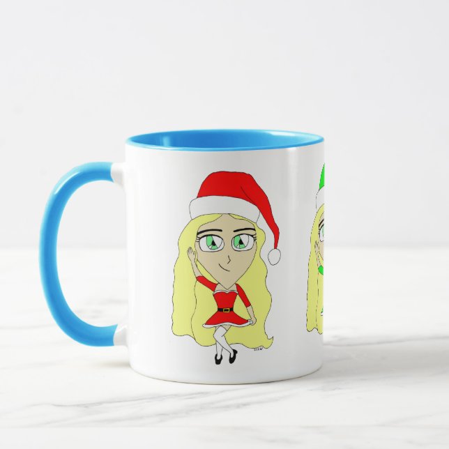 Santas little helpers  mug (Left)