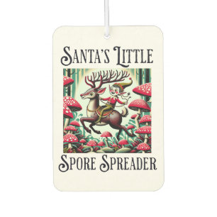 Santa's Little Spore Spreader Car Air Freshener