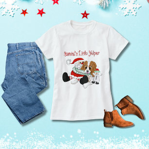Santa's Little Yelper Cavalier King Charles  T-Shirt