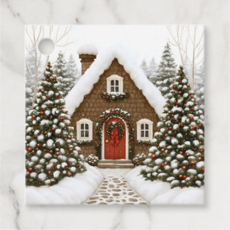 Santa's Lodge Favour Tags