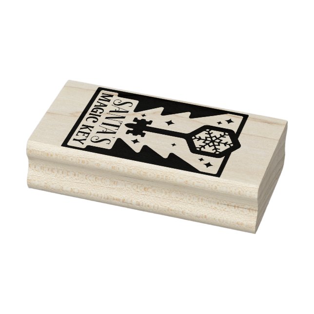 Santa's Magic Key Rubber Stamp (Stamp)