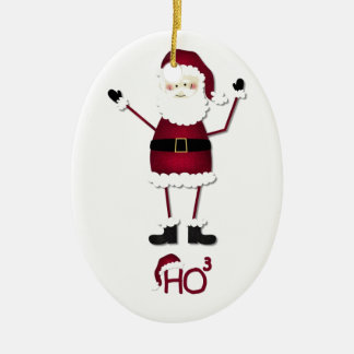 Santa's Math Ceramic Tree Decoration