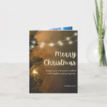 Santa's Merry Message: Christmas Printed Greeting 
