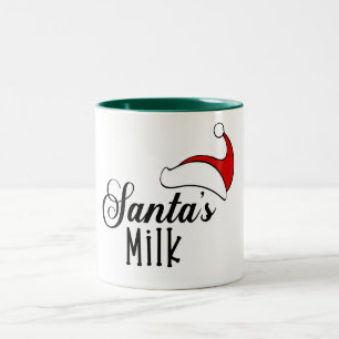 Santa's milk favourite funny christmas mug design